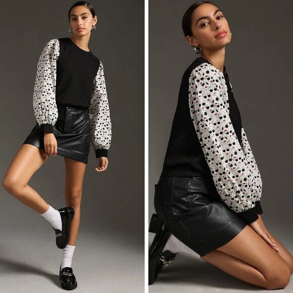 Anthropologie Porridge Textured Sweatshirt - Picture 1 of 15